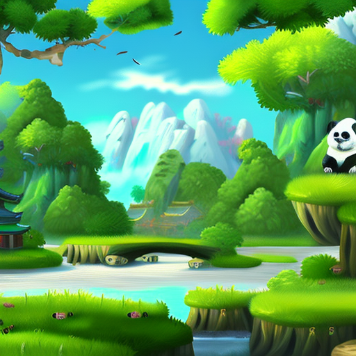 Prompt Guide Example Panda Landscape